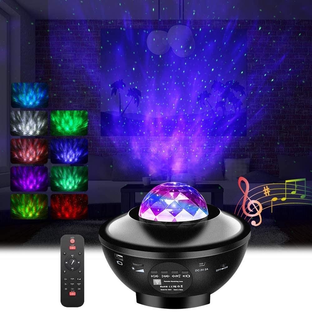 Galaxy Star Projector – LED Night Light with Bluetooth, Remote & Smart Control