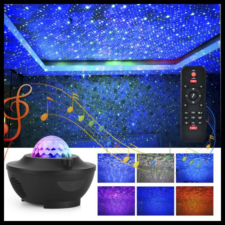 Galaxy Star Projector – LED Night Light with Bluetooth, Remote & Smart Control