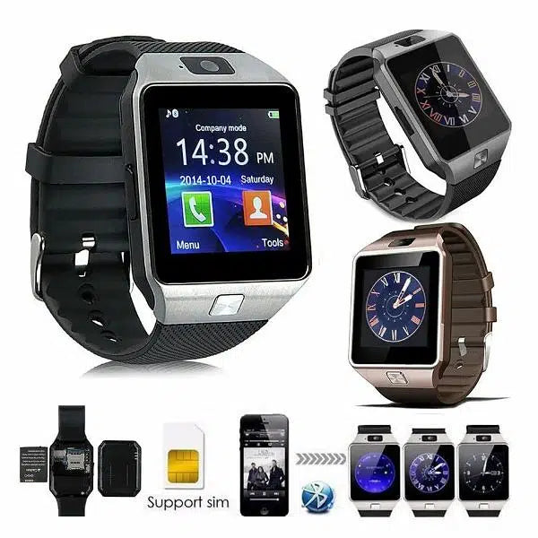 DZ09 Bluetooth Smartwatch | Fitness Tracker with SIM, SD & Camera
