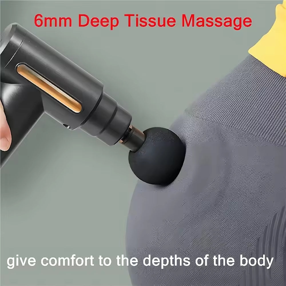Deep Tissue Massage Gun – Portable High-Torque Muscle Relaxer for Back, Neck & Full Body