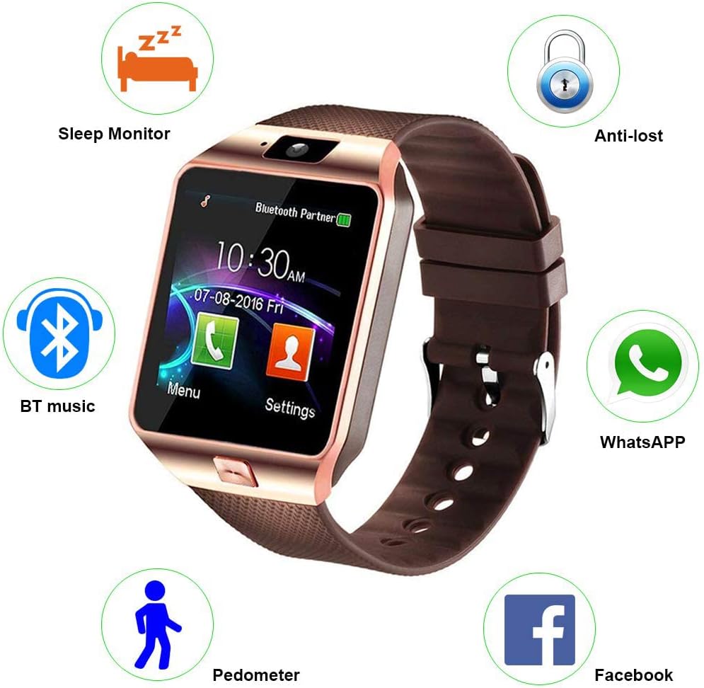 DZ09 Bluetooth Smartwatch | Fitness Tracker with SIM, SD & Camera