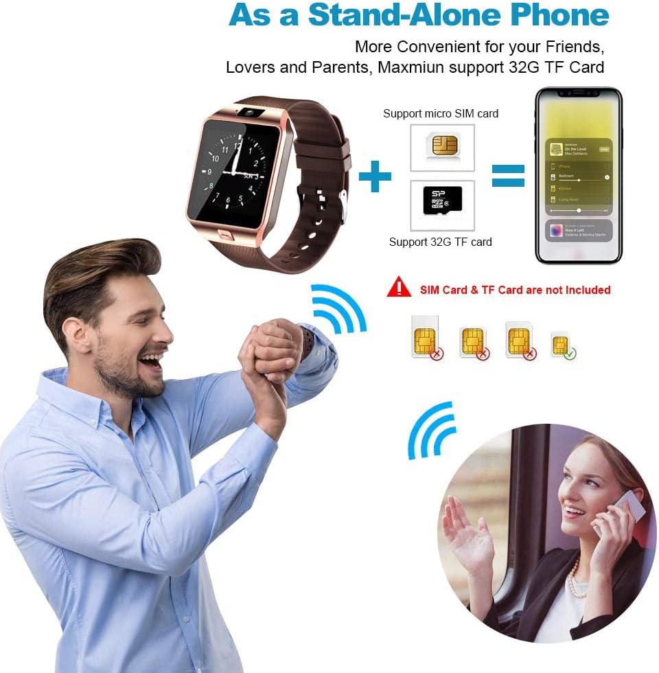 DZ09 Bluetooth Smartwatch | Fitness Tracker with SIM, SD & Camera