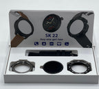 SK 22 AMOLED Smartwatch with Dual Straps