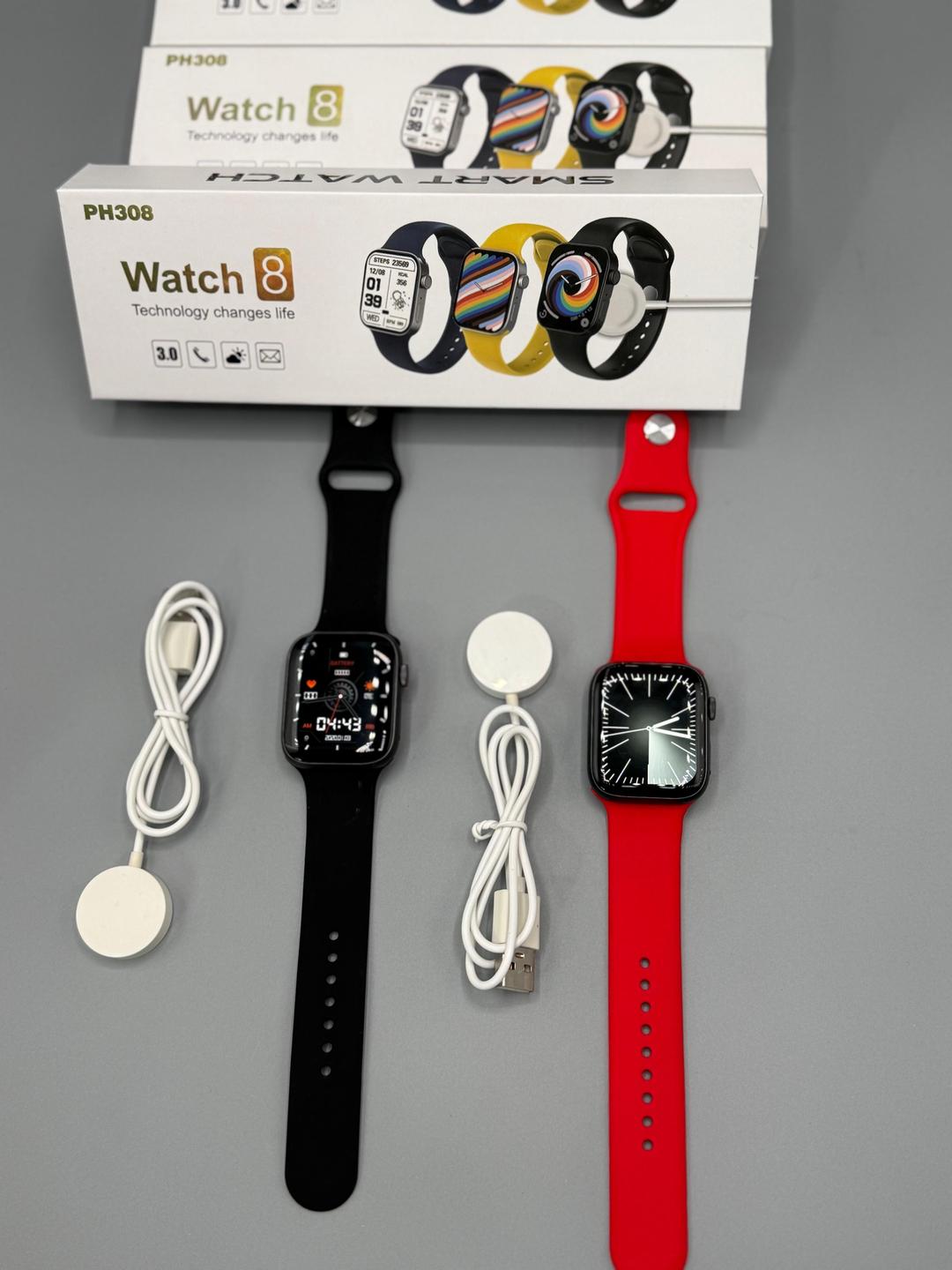 PH308 Series 8 Smartwatch | Fitness Tracker with Heart Rate, Sports & Calls