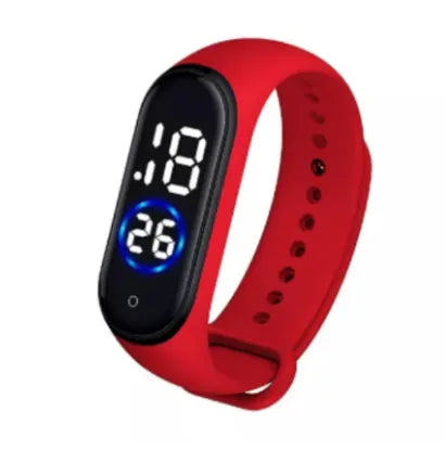 Latest M4 LED Digital Sports Bracelet Watch | Waterproof Touch Display – Boys & Girls (Random Color, No Box)