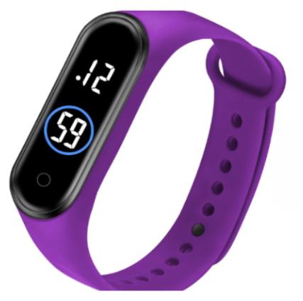 Latest M4 LED Digital Sports Bracelet Watch | Waterproof Touch Display – Boys & Girls (Random Color, No Box)