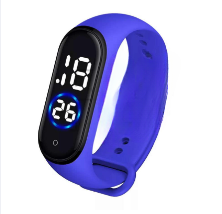 Latest M4 LED Digital Sports Bracelet Watch | Waterproof Touch Display – Boys & Girls (Random Color, No Box)