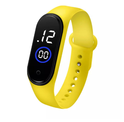 Latest M4 LED Digital Sports Bracelet Watch | Waterproof Touch Display – Boys & Girls (Random Color, No Box)