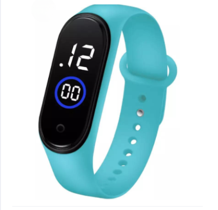 Latest M4 LED Digital Sports Bracelet Watch | Waterproof Touch Display – Boys & Girls (Random Color, No Box)