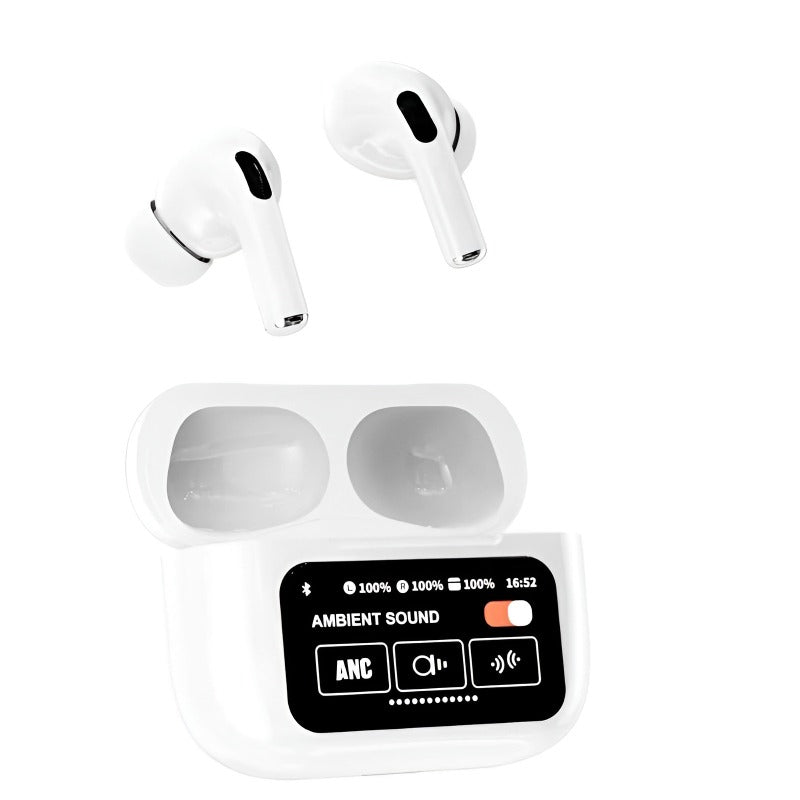 Air A9 Pro Wireless Airpods | ANC/ENC | Touch Screen with Digital Display