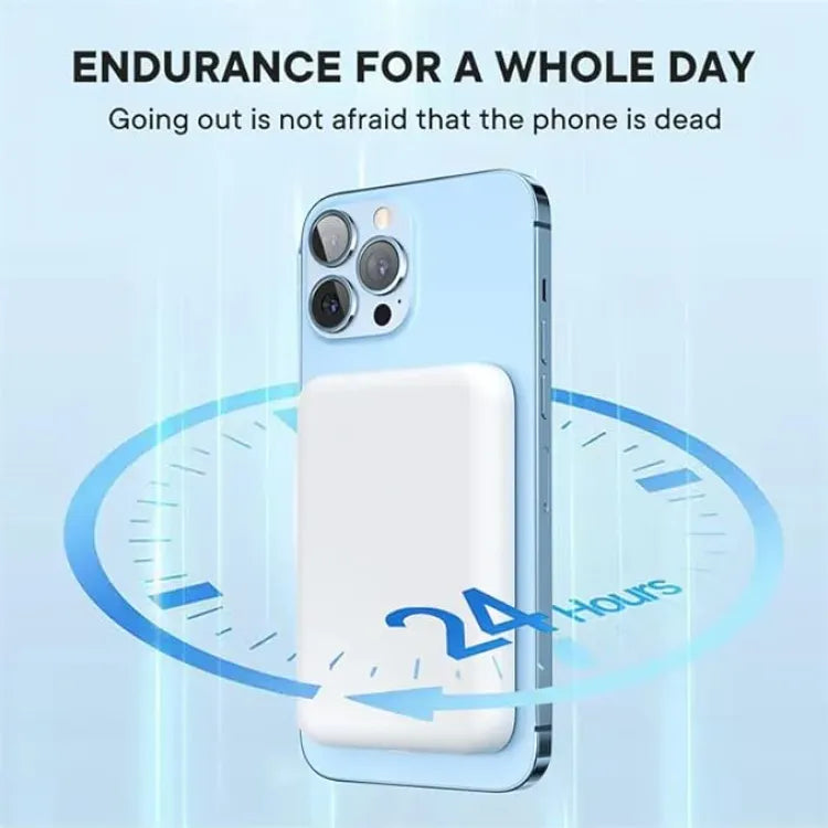 Ultra-Slim 5000mAh MagSafe Power Bank with Strong Magnet