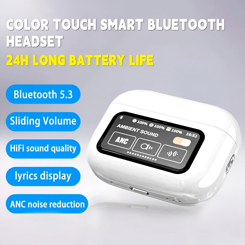 Air A9 Pro Wireless Airpods | ANC/ENC | Touch Screen with Digital Display