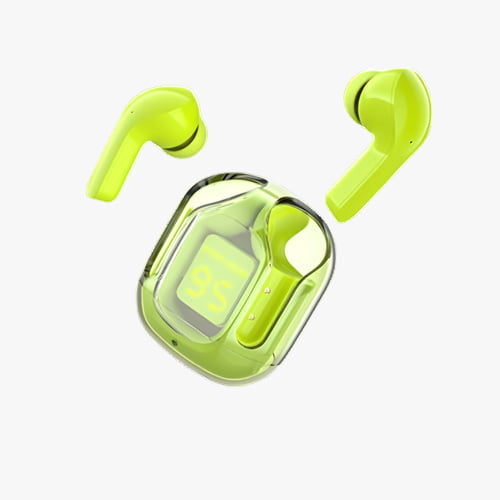 Air 31 Wireless Bluetooth 5.3 Earbuds – Transparent Case, Type-C Charging, With Pouch