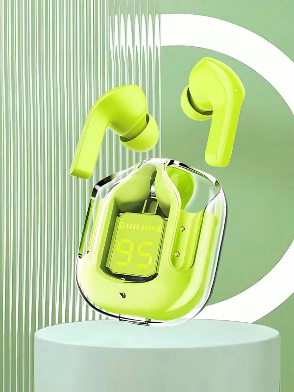 Air 31 Wireless Bluetooth 5.3 Earbuds – Transparent Case, Type-C Charging, With Pouch
