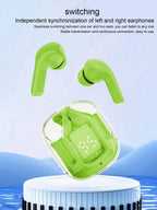 Air 31 Wireless Bluetooth 5.3 Earbuds – Transparent Case, Type-C Charging, With Pouch