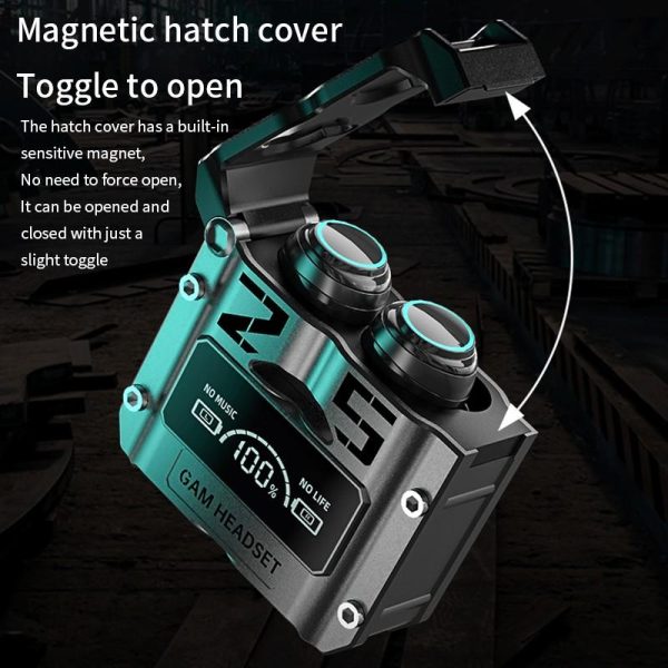 M25 Bluetooth 5.3 Wireless Earbuds – HiFi Sound, 40H Playtime & LED Display