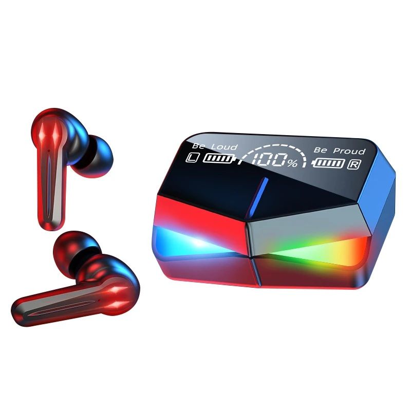 M28 TWS Bluetooth 5.3 Earbuds | Gaming Wireless Headphones with Charging Case